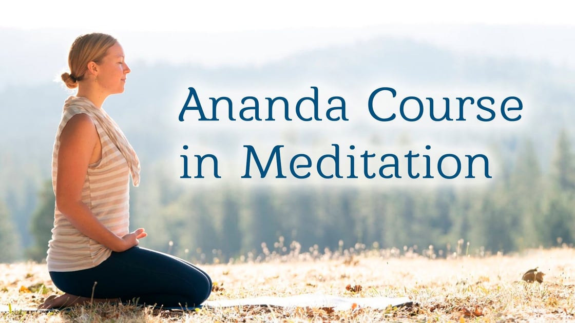 Ananda Course in Meditation Teal title